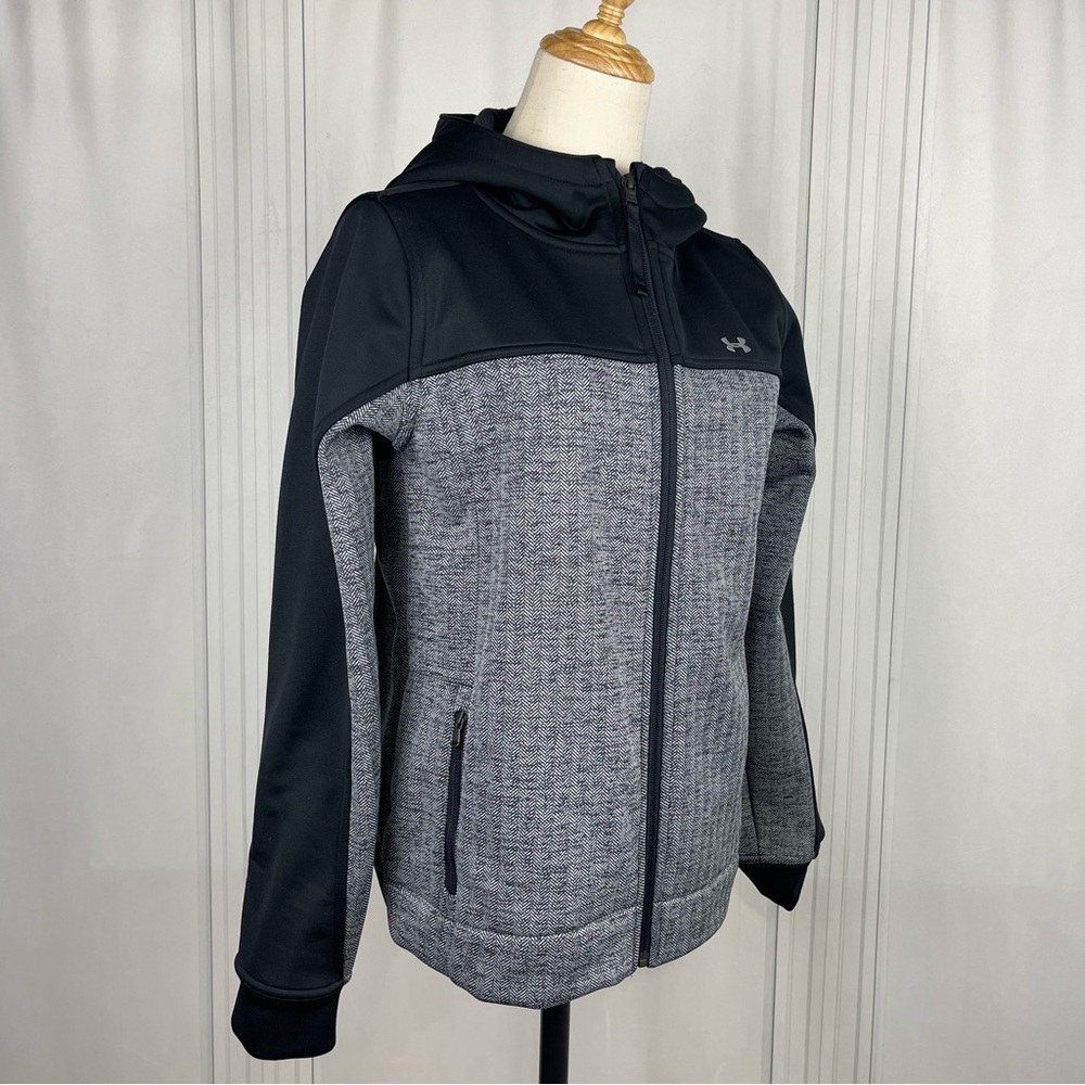 Under Armour Coldgear Herringbone Jacket - Black/White - Women's Small
